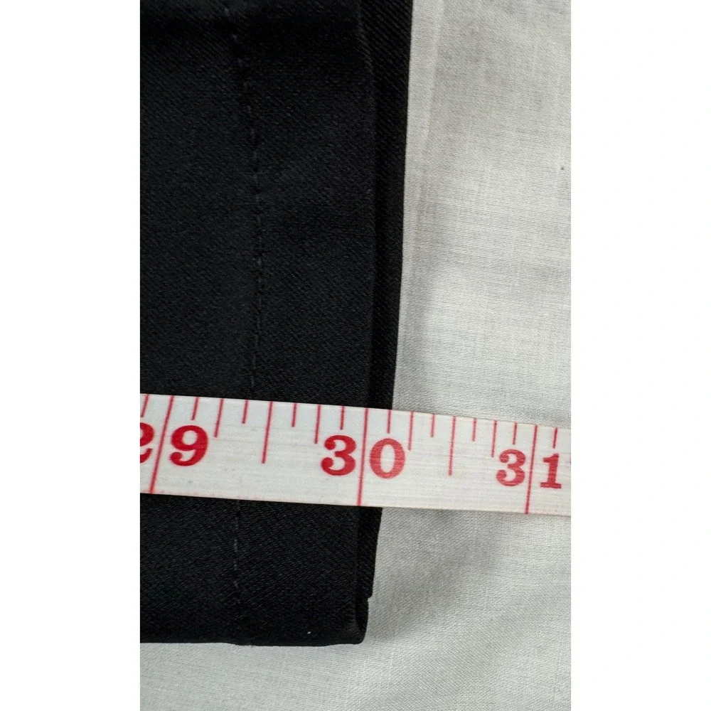 Haggar Mens 365 Modern Flex Pant Black Straight‎ Fit 42W X 30L Gabardine
